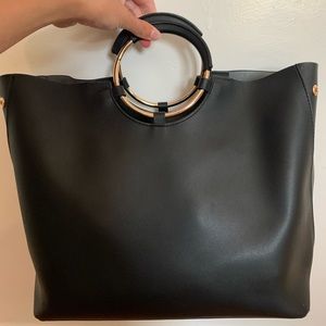 Topshop Black Bucket Bag